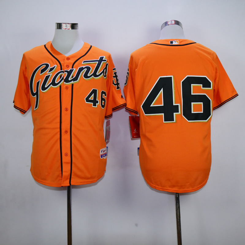 Men San Francisco Giants 46 Casilla Orange MLB Jerseys